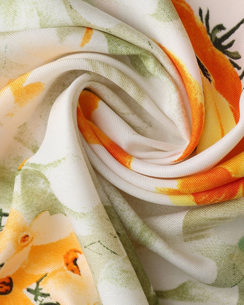 Old Money Impressionist Garden Scarf