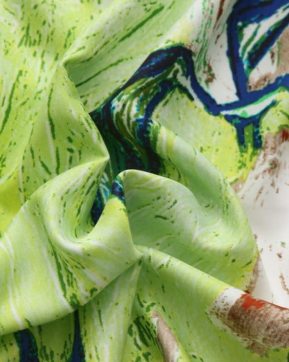 Old Money Impressionist Garden Scarf